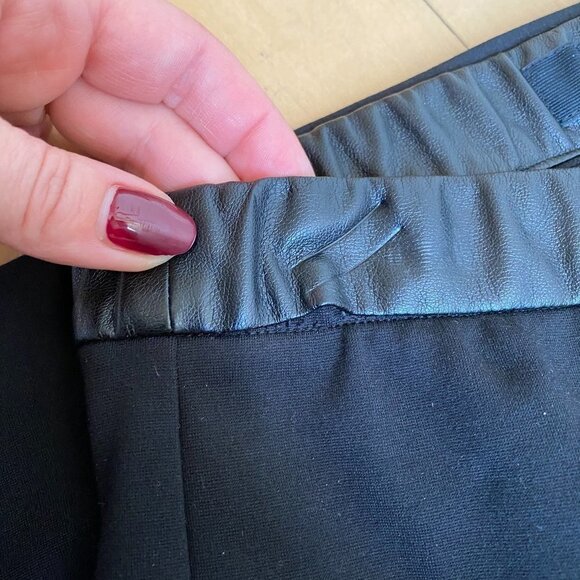 PINK Tartan Size 4 BNWT Black Vegan Leather Skirt - Picture 7 of 7